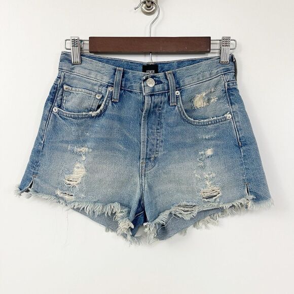 Edwin Cai Jean Shorts 4" Distressed in Cool Size 24 - Picture 1 of 6